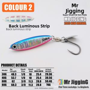 Short Fat Iron Plate Lure for Bigeye Tunas And Mahi Mahi Special Fake Bait for Boat Fishing in the Sea by Xunliu
