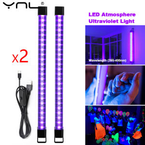 2Pcs USB UV Light Blacklight T5 T8 UV Blacklight Bar For Fluorescent Party Disco Stage Light T5 Tube UV Strip Lights for Cabinet