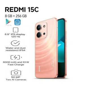 Redmi | 2026 Newest Redmi 15C Global Unlocked Smartphone 8GB RAM and 256GB Large Storage Powerful Daily Performance