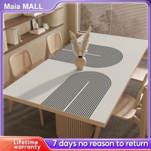 Maia Tablecloth Kitchen Tablecloth Rectangular 60*120CM Eco-Friendly Leather Material Waterproof Oilproof Decorative Cover Easy To Clean