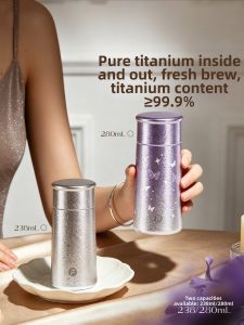 Fuguang | Pure Titanium Stylish Mini Portable Thermos for Ladies