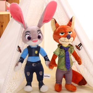 30Cm40Cm Kawaii Disney Zootopia Nick Wilde Judy Hopps Plush Doll Toy Anime New Sofa Room Decoration Childrens Birthday Gift