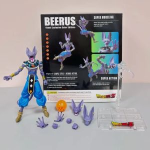 Bandai | Bandai SHF Dragon Ball Series Beerus God of Destruction Large Action Figure Collectible Display Piece Exclusive Boys Gift Scene