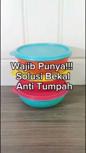 Rantang Makan Lunch Box Kotak Makan Bulat 3 Sekat GB Genki Market