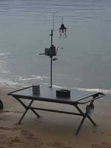 Aluminum Eggroll Table | with Storage Bag | Waterproof | Lightweight | Outdoor | Camping | 105cm | Expandable | Durable |