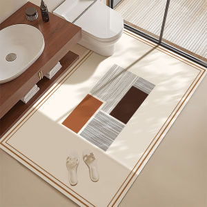 LEKEN | Water Absorbent Slip Resistant Cuttable Bathroom Floor Mat