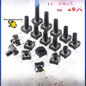 Nút Bấm Nhẹ Zave 6*6 Nút Bấm Dán Đứng Micro 4.3/7/8/9/10/11/13mm Chất Liệu Nhựa Linh Kiện Điện Tử