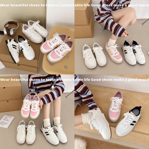 ส่งเร็ว รองเท้าผ้าใบผู้หญิงแฟชั่น รองเท้าผ้าใบลำลองระบายอากาศได้ คลาสสิกสันทนาการวิทยาลัยลม ไซส์ 36-41 สะดวกสบายและเบา