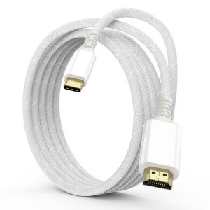Cáp USB C Sang HDMI 4K 30Hz 2K 60Hz Bộ Chuyển Đổi Type C Cho MacBook Air iPad TV Cáp HDTV 2M Tương Thích Với HDTV