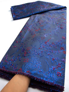 2024 คุณภาพสูงไนจีเรีย Jacquard ลูกไม้ผ้าแอฟริกันผ้าลูกไม้ผ้าสําหรับเย็บผู้หญิงชุดแต่งงาน TY3464