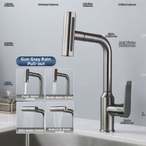 Pull-down Rotatable Kitchen Faucet
