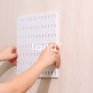 Olhome Pegboard Hole Board Dinding/Papan Lubang/Rak Dekorasi Gantungan Peralatan Dapur/Rumah/Kantor Tanpa Paku Organizer Aksesoris