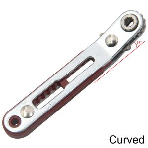STONEGO Mini Double Headed Ratchet Wrench 1/4 Inch Drive Socket and Screwdriver Bit Driver Quick Release Ratchet Wrench