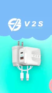 V2S PD-203Q Qualcomm 3.0 PD20W Quick Charge Super Charging Quality Set TypeC-Lightning Cable