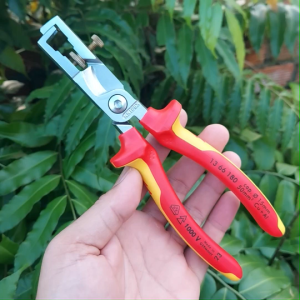 Kìm Cắt & Tuốt Dây Điện Đa Năng 180mm Cách Điện 1000 Volt KNIPEX 13 66 180  [Chính hãng Đức/Germany]