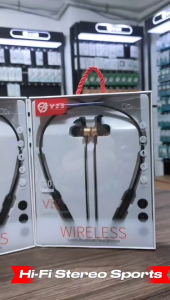 V2S V12 True Wireless Neckband Bluetooth 4.2 Sports Earphone Long Battery Headset with Mic