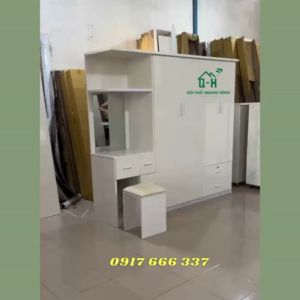 TỦ NHỰA ĐÀI LOAN KÈM BÀN TRANG ĐIỂM MÀU TRẮNG TINH CAO CẤP GIÁ RẺ - GIAO HÀNG TRONG NGÀY