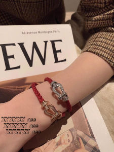 Vòng Tay Bạc Nguyên Chất Năm Sinh Phụ Kiện Thời Trang Nữ Vòng Tay Bằng Đá Moissanite Khóa Ngựa Vòng Tay Bằng Vàng 18K Quà Tặng Cho Bạn Gái