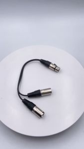 Connector Wire XLR 3pin Y Connector Wire Splitter microphone wire for Mixer Mixing Console Mic Plug Extension
