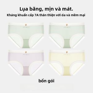 MiiOW | Quần lót trẻ em Ice Silk kháng khuẩn bằng cotton nguyên chất mỏng mùa hè không đường may thoáng khí cho bé gái