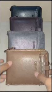 DEABOLAR K3208-1 DOMPET UANG LIPAT ZIPPER TEBAL BAHAN SINTETIS DENGAN TEMPAT KARTU TAMBAHAN