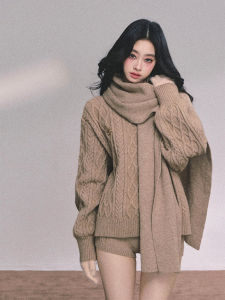 SHAOYEYAN | Bộ Áo Sweater Len 3 Món Phong Cách Học Đường