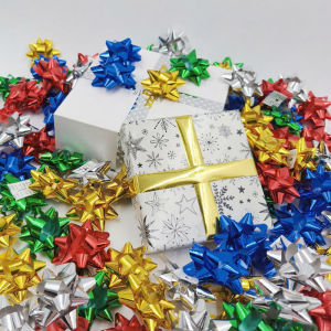 12/24/36PCS Colorful 3D Star Bow DIY Gift Packaging Multi-color Christmas Ribbon Bow Party Birthday Wedding Gift Decoration