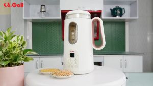 Máy làm sữa hạt mini Gali dung tích 1 lít dao 10 lưỡi inox 304 xay mịn mọi loại đậu nấu cháo súp canh bảo hành 2 năm chính hãng