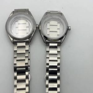 RICHUS 41mm Silver Watch Case with Sapphire Glass for NH34 NH35 NH36 ETA2836 Miyota8215-DG Movement Watch Case