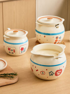 YYIEDERNG | Food-Grade Ceramic Heat-Resistant Pepper Oil Pot