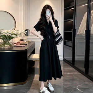 SENWA | Đầm Mùa Hè Phong Cách Pháp Màu Đen Mới
