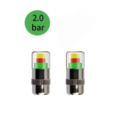 T2P Tyre Wheel Valve Caps With Pressure Indicator Sensor Monitor Dust Caps for Cars Motorcycles