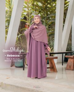Gamis polos syari hilya hijab hayuri