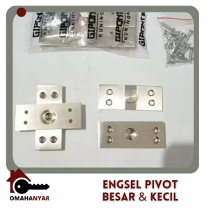 Engsel Pivot putar Pintu Lemari Mebel SS Besar Kecil