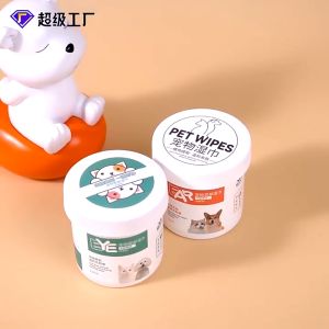 ( VARIATION) Dorrikey Pet Ear Wipes/ Eye Wipes Dog Cat Earwax Clean Ears Odor Remover Pets Cleaning Wet Wipes 130pcs