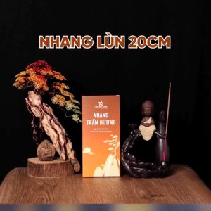 Nhang trầm hương sạch ít khói Thiên Mộc Hương nhang chung cư 200 cây 20cm mùi thơm nhẹ diu an toàn cho sức khỏe