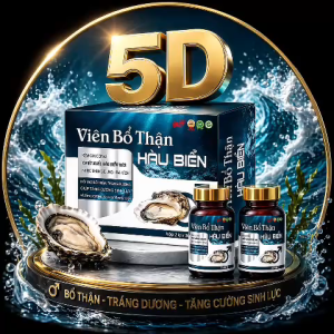 Viên Bổ Thận Hàu Biển hộp 2 x 30 viên bổ sung glucosamine chế xuất từ hàu biển hỗ trợ xương khớp tặng khẩu trang và quà tặng.