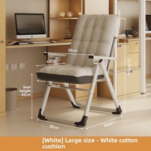 HUIXIONGKANLAN | Foldable Comfort Office and Dorm Chair for Long Seating