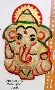 Vettiver vinayagar kan thristik hanging 36cm