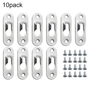 Metal Picture Frame Hangers Two Hole 10pcs/set 43mm X 16mm Hanging Bracket Plate Home Supply Hot New Practical