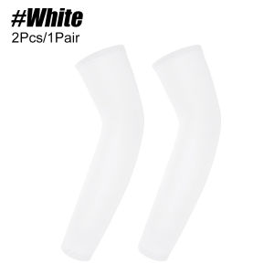 1Pair Kids UV Sun Protection Arm Sleeves Breathable Elastic Compression Cooling Ice Sleeves for Outdoor Sports Activities