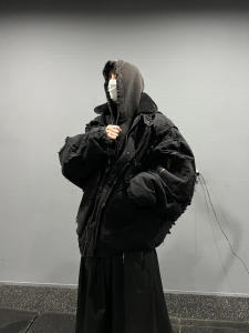 Áo Khoác Cotton Bomber Paris Tự Chủ Có Mũ Trùm Đầu Ấm Áp Áo Khoác Ngoài Thường Ngày Cho Thanh Thiếu Niên Mùa Đông Dày Dặn