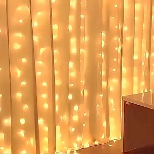 Led Curtain String LightsWindow Lights for Bedroom Wedding Party Festive Season with Remote Control
