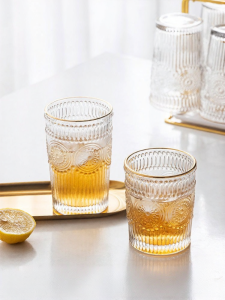 MODERN SWEETHOME | Relief Glass Cup Set For Women