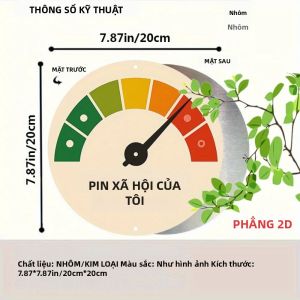 CIFbuy | Nghệ Thuật Treo Tường Bằng Nhôm Tối Giản Hiện Đại 78 Inch Biển Hiệu Kim Loại Chống Nước Cho Nhà Văn Phòng Quán Cà Phê Phòng Khách Trang Trí Đồng Hồ Đo Pin Xã Hội