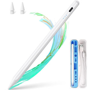 Stylus Pen for iPad Air/Mini/Pro 2018+ Palm Rejection Fast Charge Long Battery Side Magnetic with Premium Storage Case