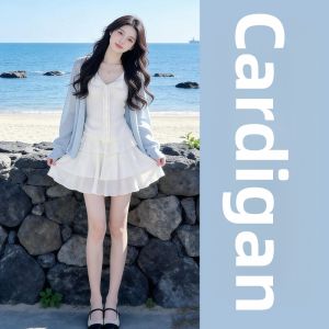 Ge·an·fei | White Strap New Season Short Dress Set