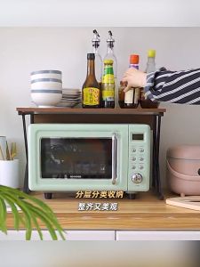 Microwave Rack Oven Rack 3 Tiers Oven Rack Storage Rack Kitchen Organizer Multi-layer kitchen Rack Seasoning Rack 微波炉置物架
