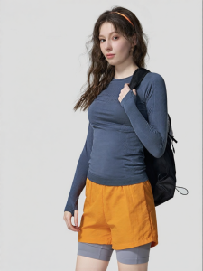 Merino Wool Fast-Drying Long Sleeve Round-Neck T-Shirt