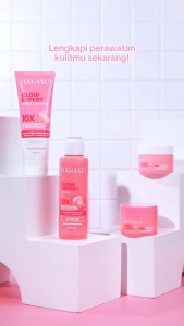 Hanasui Paket Glow Expert Series Flawless  10x Mencerahkan (Isi 4pcs) - Day Cream & Night Cream